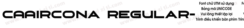 CAAircona Regular字体转换